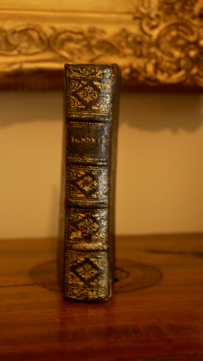 1661 "The Comedies of Terence (Terentii Comaediae Sex)" Mini Brown Full Leather Book