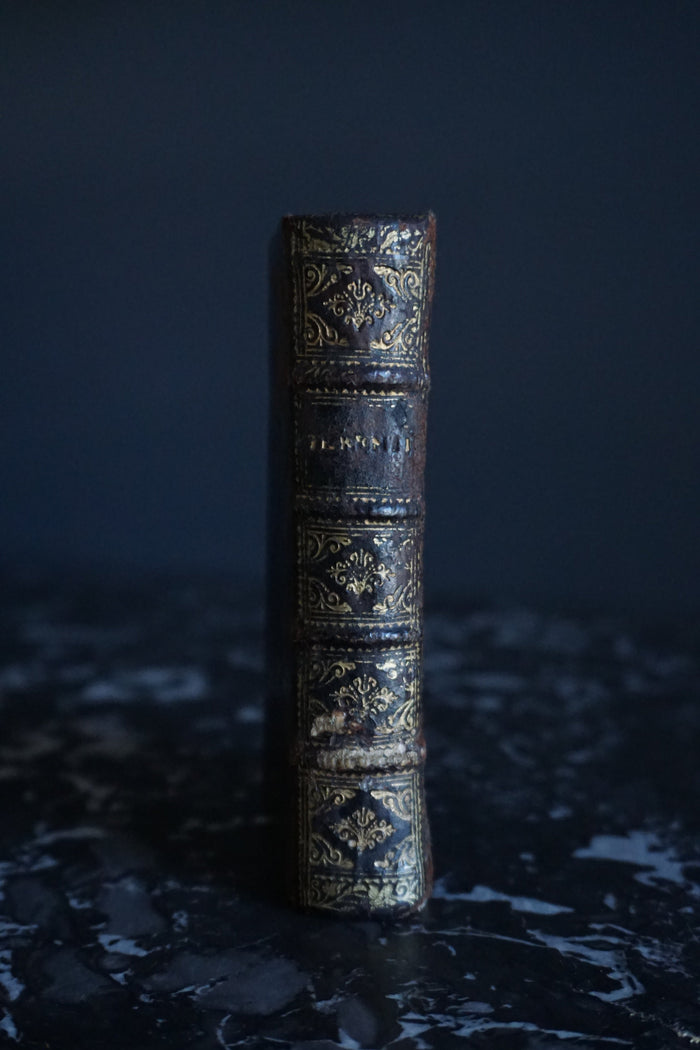 1661 "The Comedies of Terence (Terentii Comaediae Sex)" Mini Brown Full Leather Book