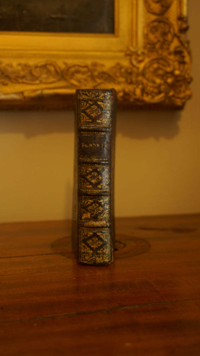 1661 "The Comedies of Terence (Terentii Comaediae Sex)" Mini Brown Full Leather Book