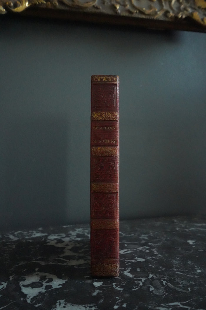 1799 Beauties of Sterne Red Morocco Georgian Binding