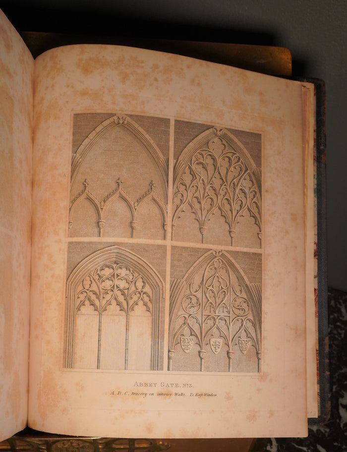 1805 Abbey of St Edmund's Bury Richard Yates Illustrated
