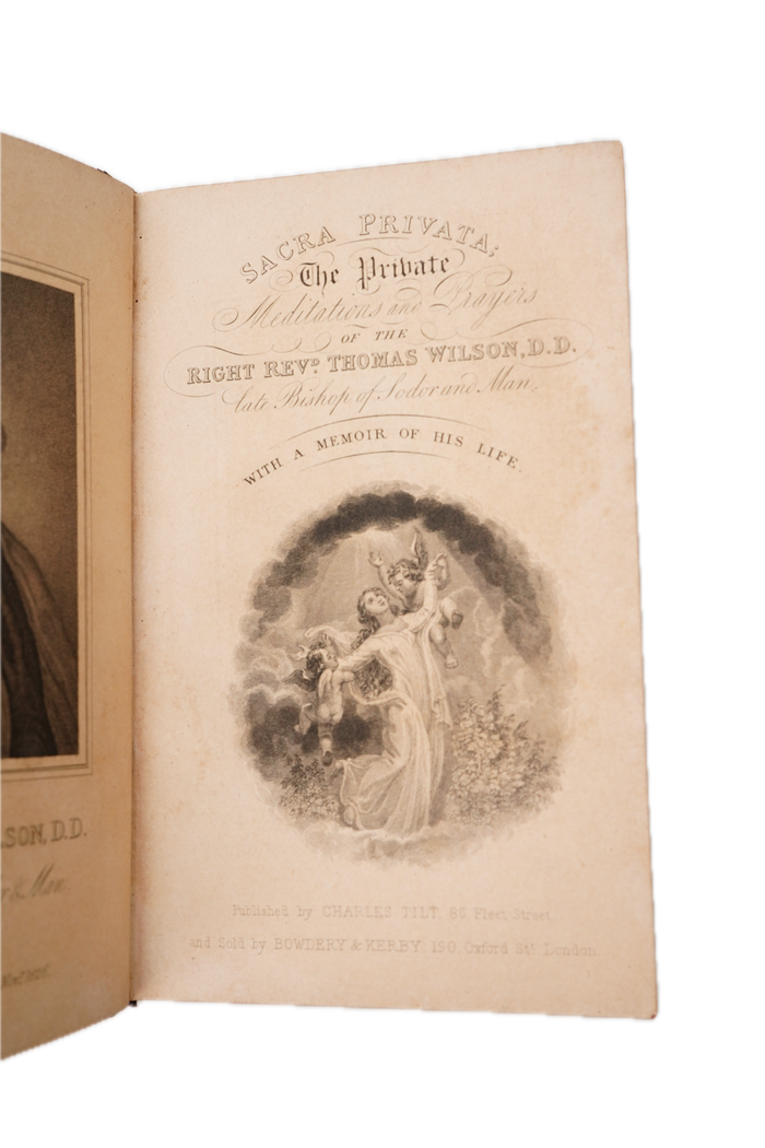 1826 Sacra Privata Thomas Wilson Miniature Leather Prayer Book