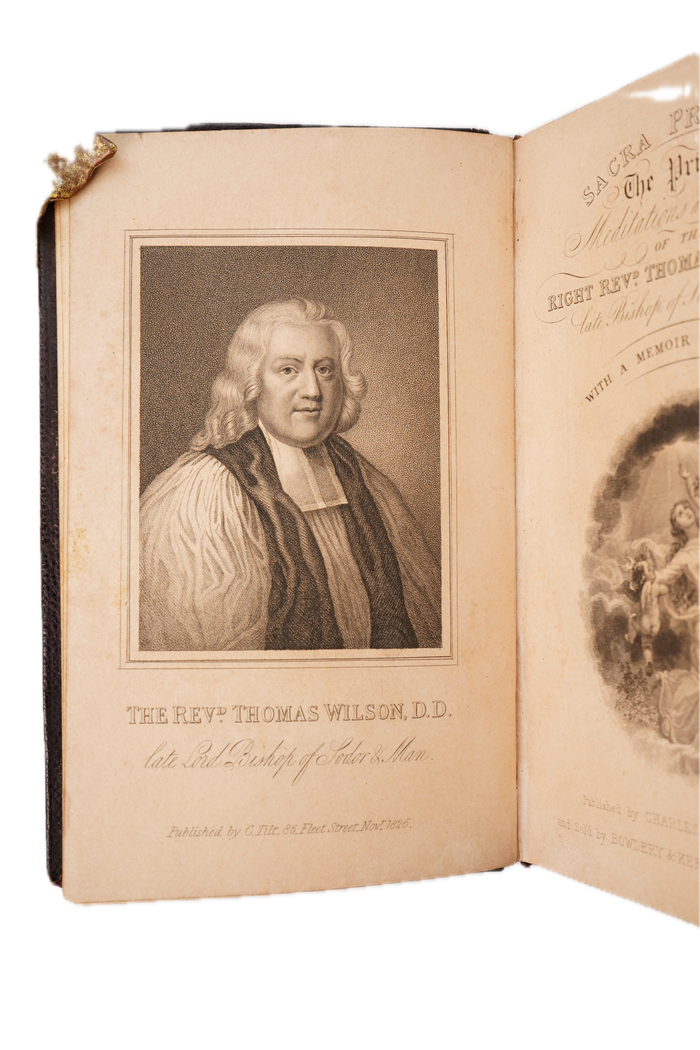 1826 Sacra Privata Thomas Wilson Miniature Leather Prayer Book