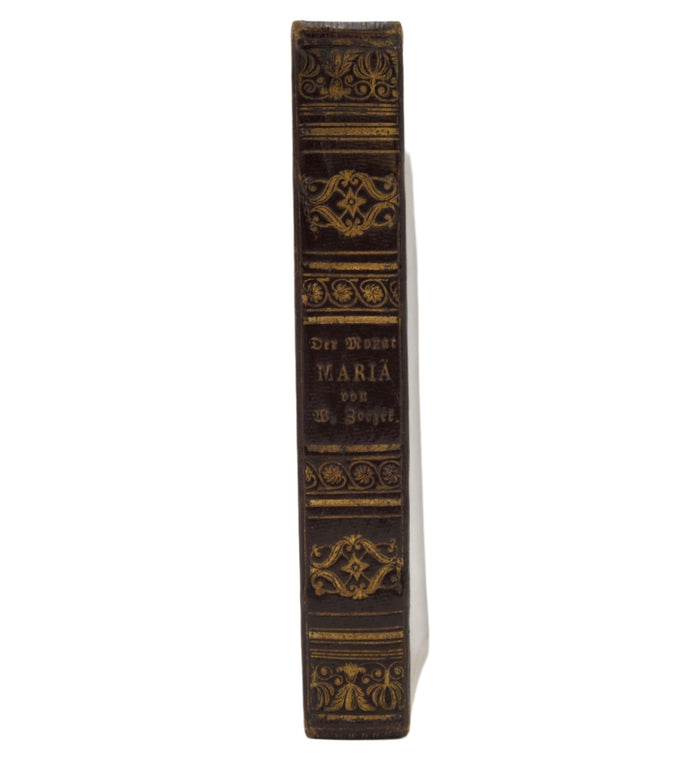 1840 "Der Monat Maria" Purple Full Leather German Book