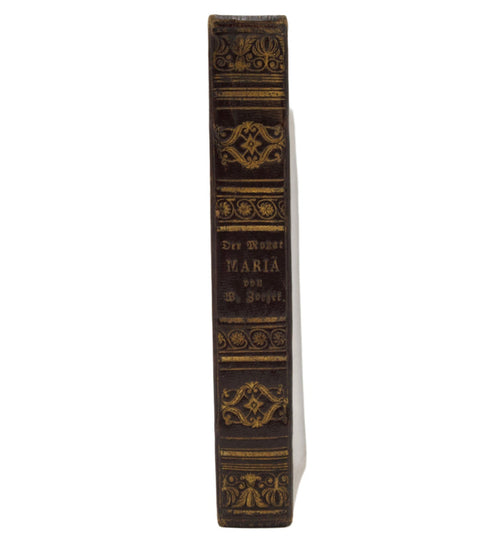 1840 "Der Monat Maria" Purple Full Leather German Book
