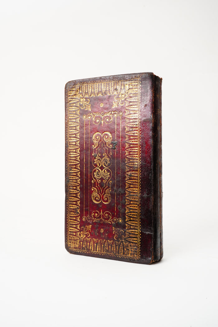 1840 Portuguese Catholic Prayer Book Full Leather