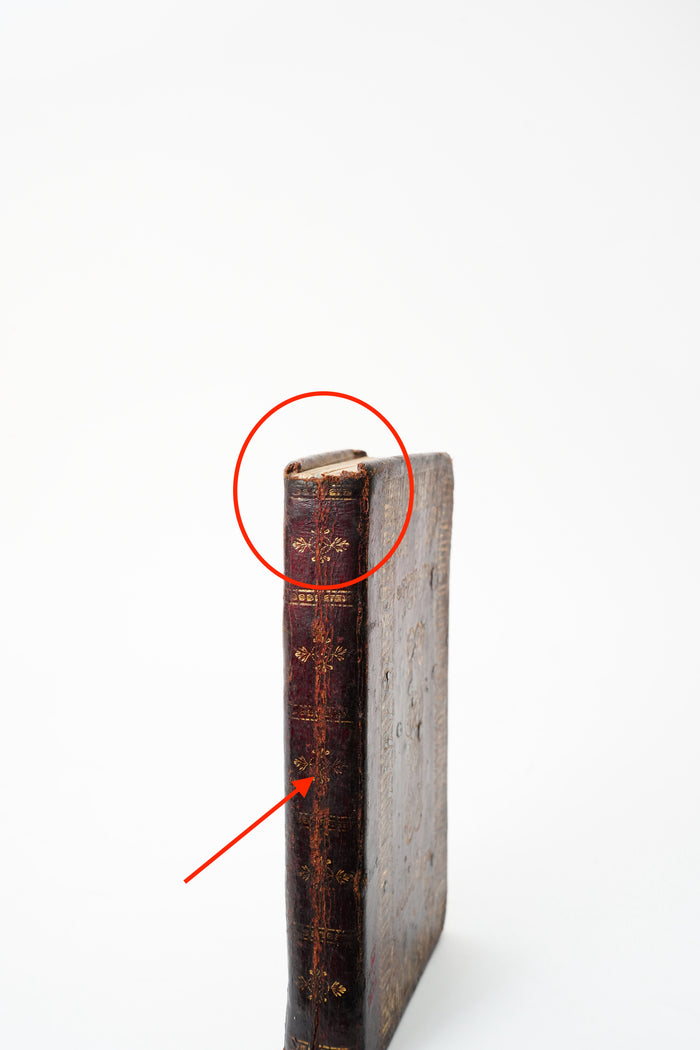 1840 Portuguese Catholic Prayer Book Full Leather