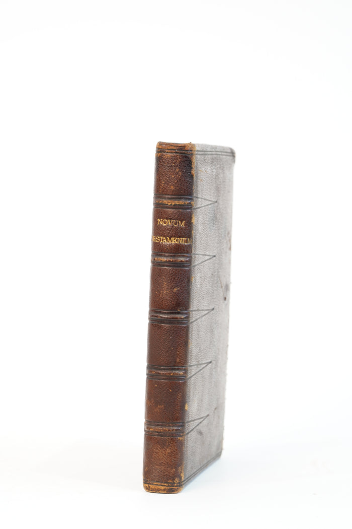 1852 Theodore Beza Novum Testamentum Gauffered Edge Book