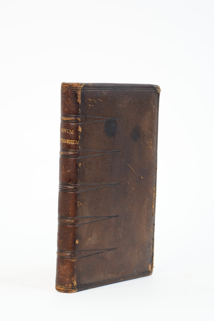 1852 Theodore Beza Novum Testamentum Gauffered Edge Book