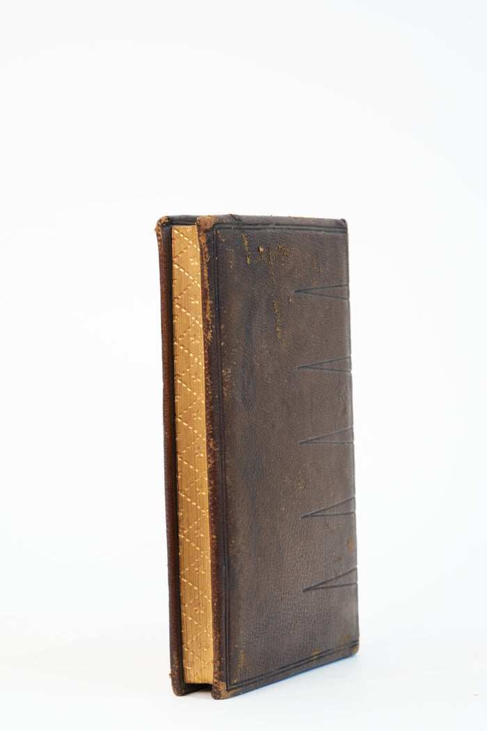 1852 Theodore Beza Novum Testamentum Gauffered Edge Book