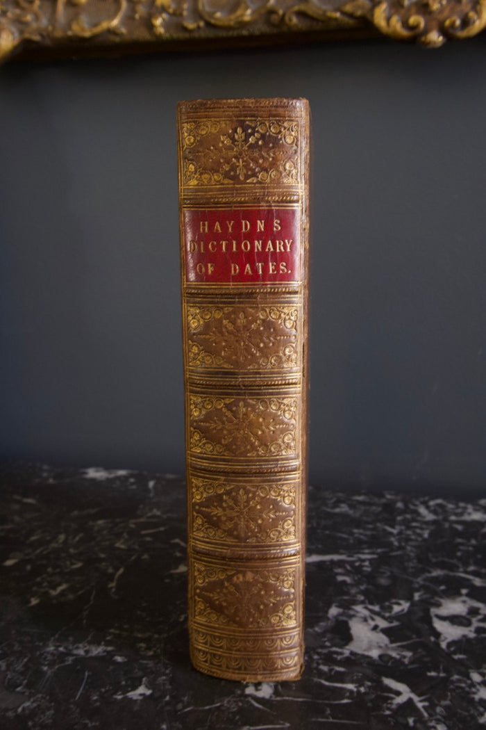 1857 Haydn’s Dictionary of Dates Full Leather Victorian Reference