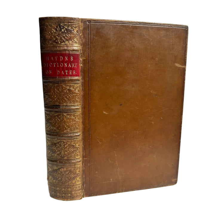 1857 Haydn’s Dictionary of Dates Full Leather Victorian Reference