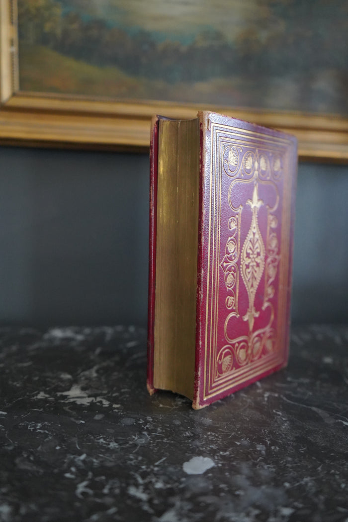 1868 Wordsworth Poetical Works Red Morocco Poetry Classic