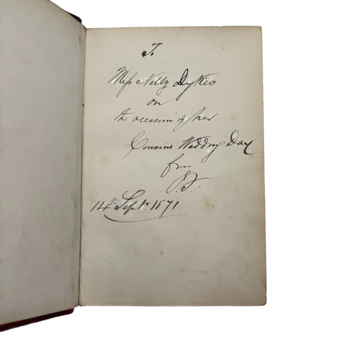 1868 Wordsworth Poetical Works Red Morocco Poetry Classic