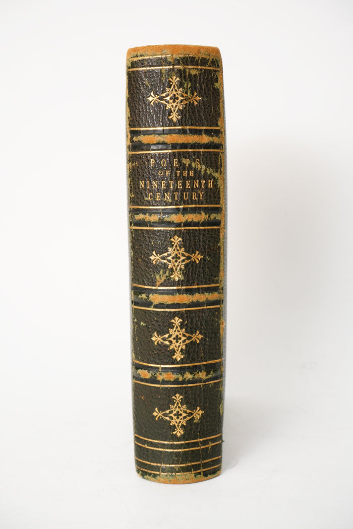 1869 Poets of the Nineteenth Century Full Leather Illustrated Book