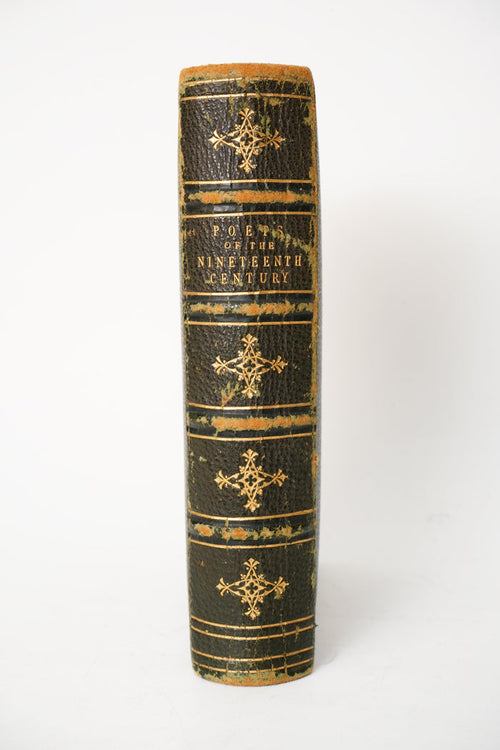 1869 Poets of the Nineteenth Century Full Leather Illustrated Book