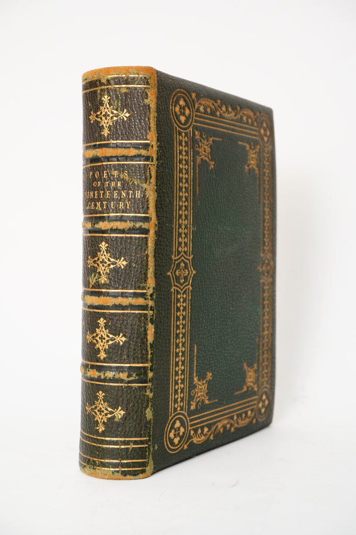 1869 Poets of the Nineteenth Century Full Leather Illustrated Book