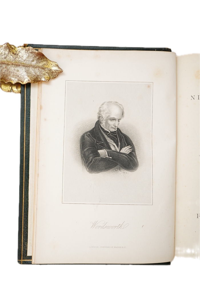 1869 Poets of the Nineteenth Century Full Leather Illustrated Book