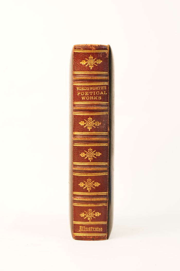 1871 Wordsworth Poetical Works Mauchline Binding Poetry Book