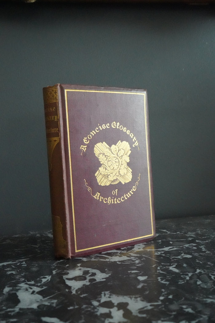 1882 Parker Architectural Glossary Victorian Gilt Cloth