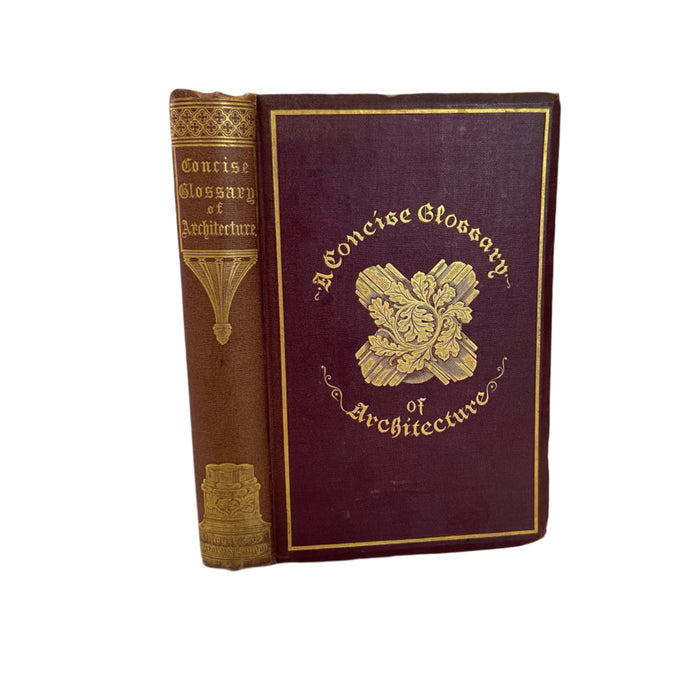 1882 Parker Architectural Glossary Victorian Gilt Cloth