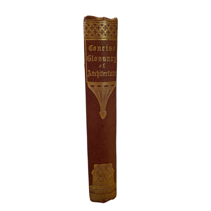 1882 Parker Architectural Glossary Victorian Gilt Cloth