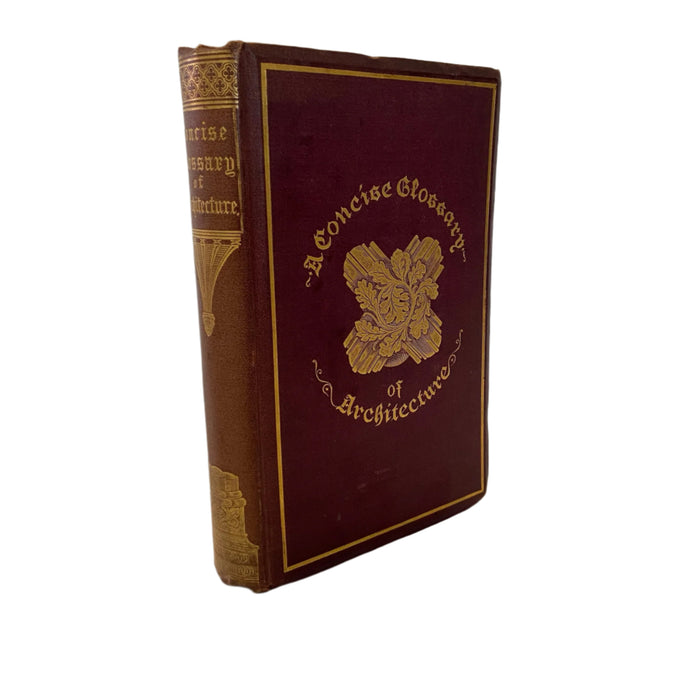 1882 Parker Architectural Glossary Victorian Gilt Cloth