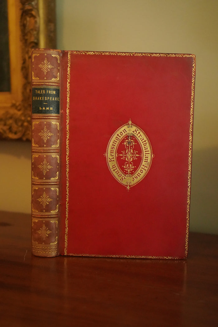 1890 Tales from Shakespeare Lamb Fine Red Calf Prize Binding