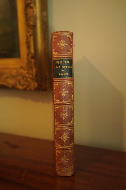 1890 Tales from Shakespeare Lamb Fine Red Calf Prize Binding