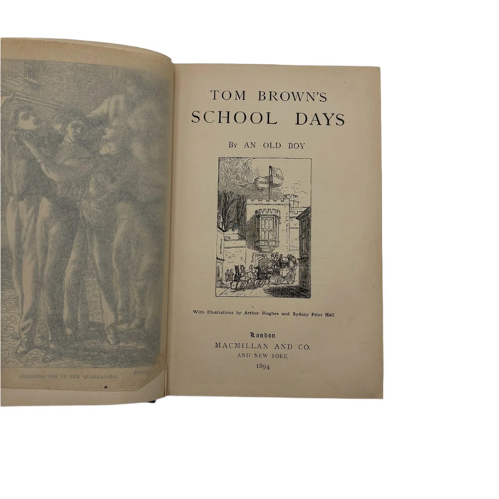 1894 Tom Brown’s School Days Full Calf Prize Binding Novel