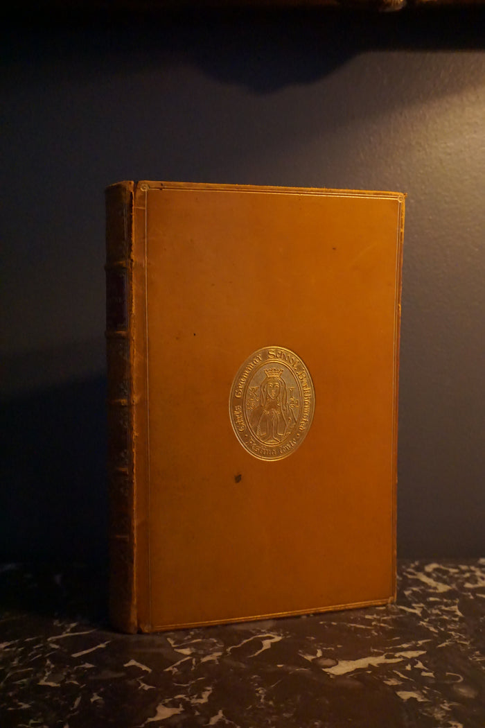 1895 English Literature Prize Binding Full Calf Leather Book