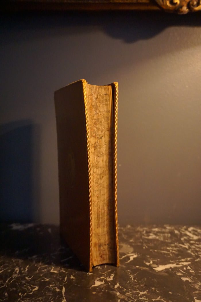 1895 English Literature Prize Binding Full Calf Leather Book