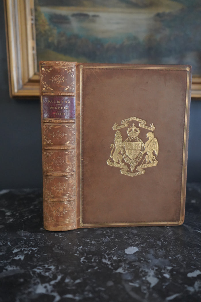 1895 Palmyra and Zenobia Wright Full Calf Prize Binding History