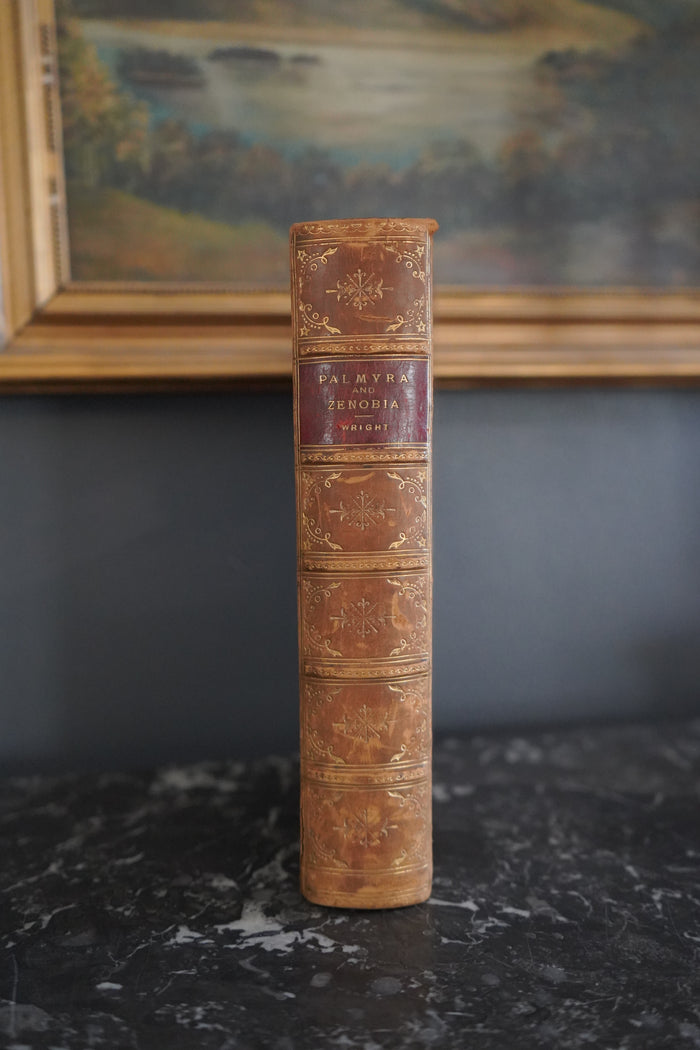 1895 Palmyra and Zenobia Wright Full Calf Prize Binding History