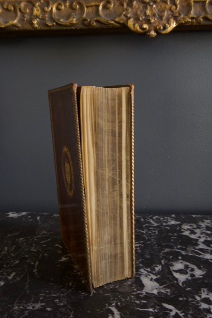 1896 "Prose Masterpieces from Modern Essayists" Brown Full Leather Book
