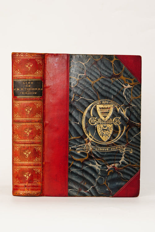1897 J.M.W. Turner Biography Half Leather Illustrated Art Book
