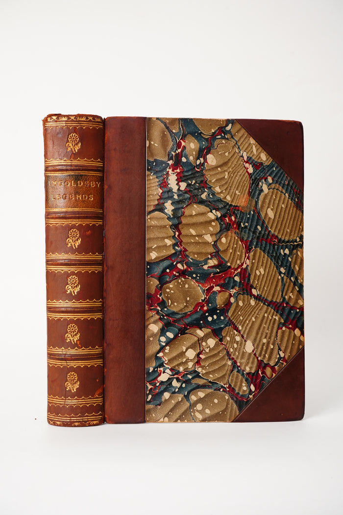 1900 Ingoldsby Legends Illustrated Half Leather Folklore Book