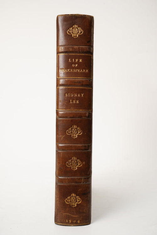 1904 Life of William Shakespeare Half Leather Biography