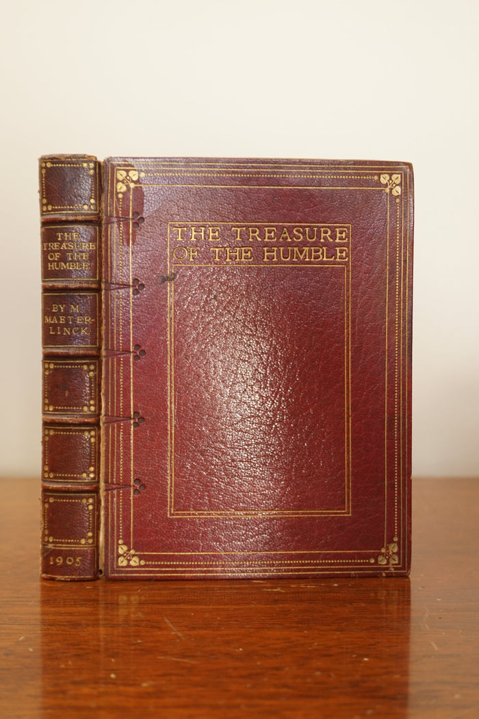 1905 The Treasure of the Humble, Maurice Maeterlinck, Symbolist Essays, Fine Leather Binding