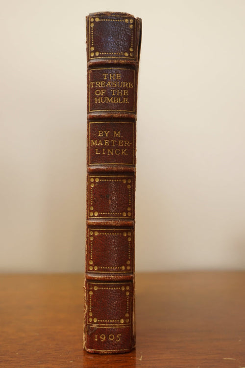 1905 The Treasure of the Humble, Maurice Maeterlinck, Symbolist Essays, Fine Leather Binding