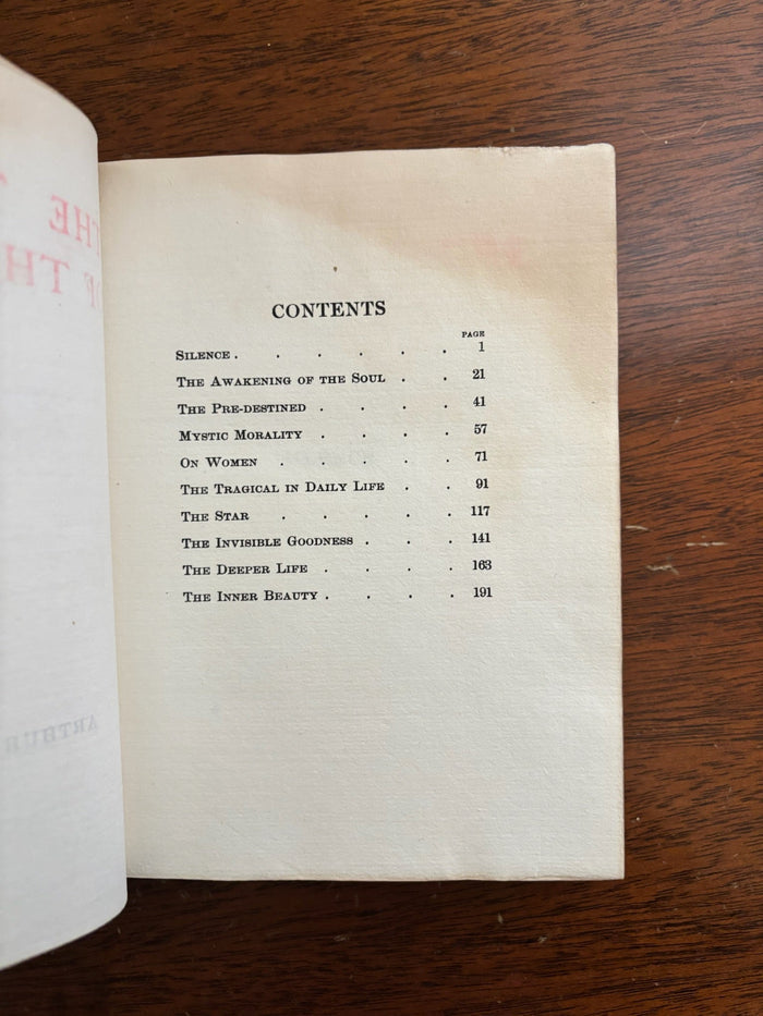 1905 The Treasure of the Humble, Maurice Maeterlinck, Symbolist Essays, Fine Leather Binding