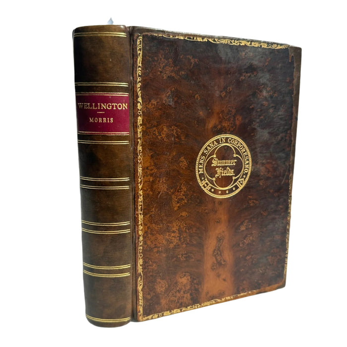 1905 Wellington Biography Tree Calf Prize Binding Military History