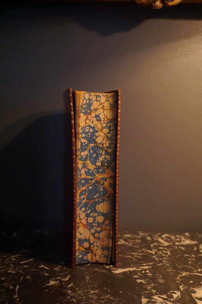 1907 "Lord Macaulay’s Essays and Lays of Ancient Rome" Red Full Leather Book
