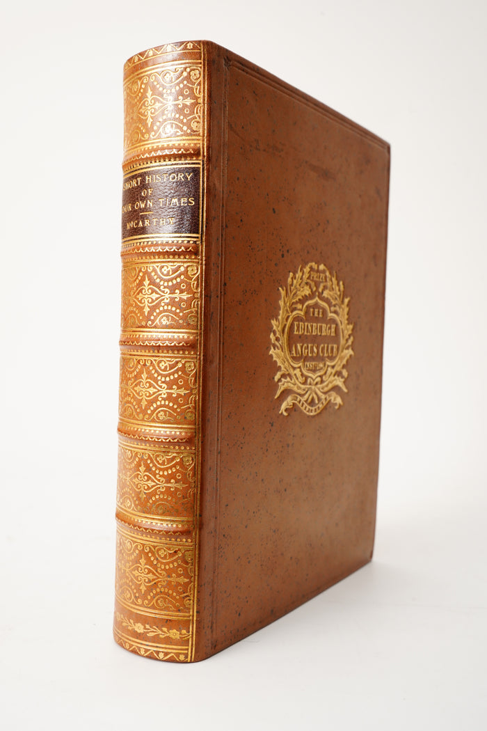 1907 McCarthy Short History of Our Own Times Full Leather History