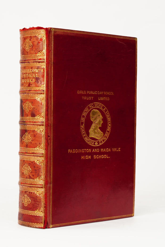 1908 Longfellow Poetical Works Full Leather