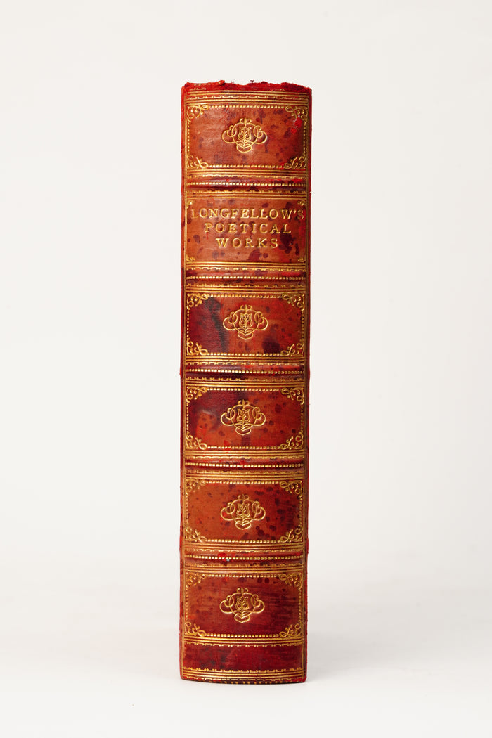 1908 Longfellow Poetical Works Full Leather