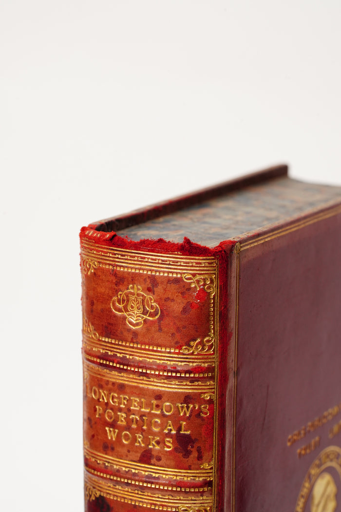 1908 Longfellow Poetical Works Full Leather