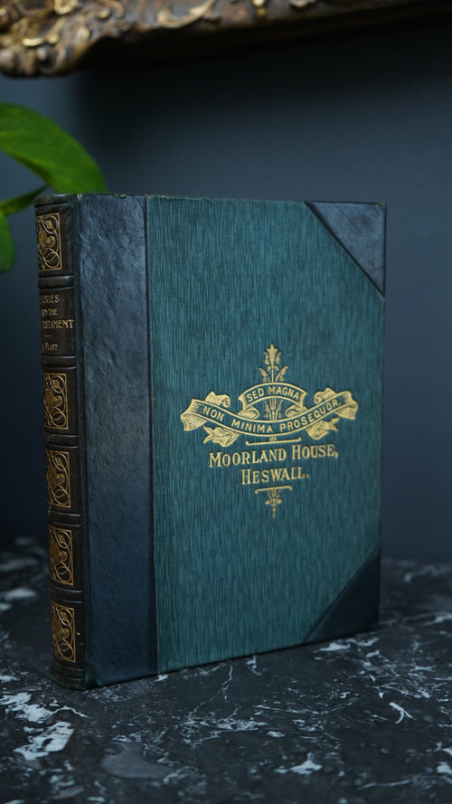 1908 Old Testament Stories Prize Binding Art Nouveau Leather