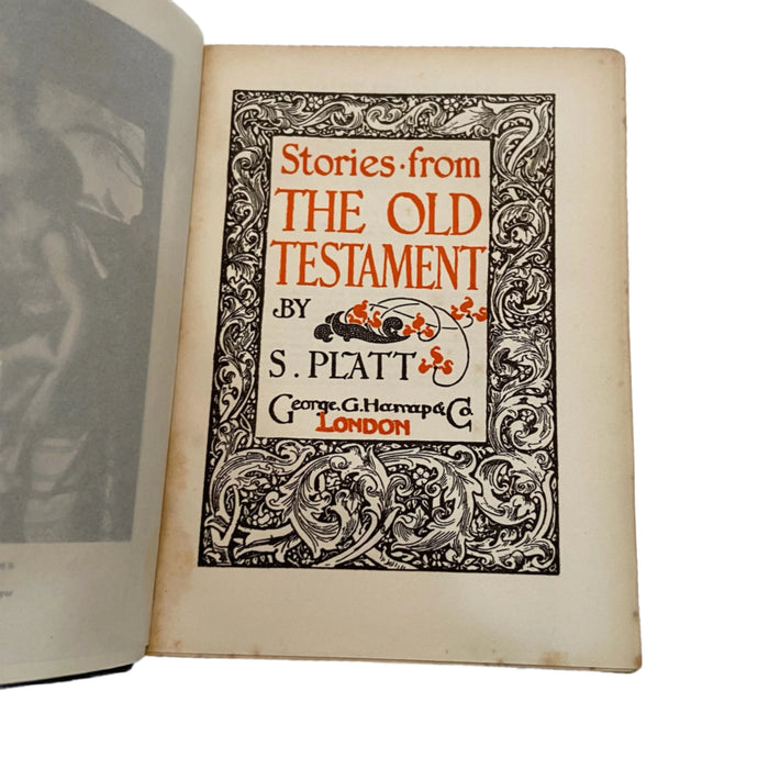 1908 Old Testament Stories Prize Binding Art Nouveau Leather