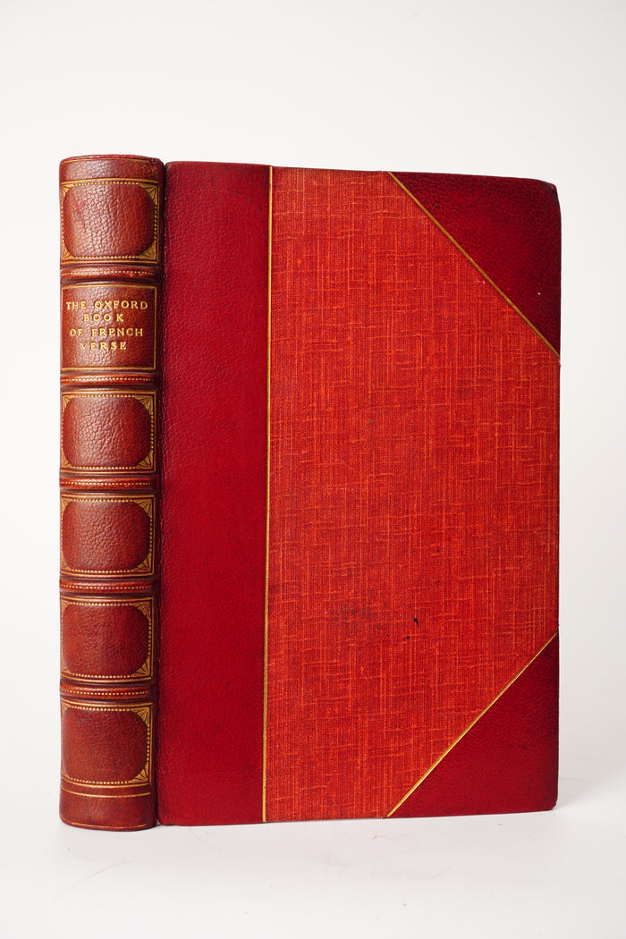 1908 Oxford Book of French Verse Fine Leather Poetry